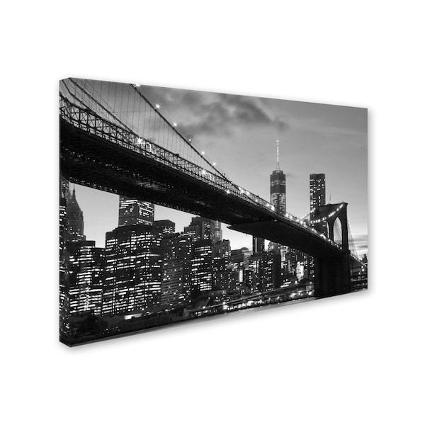 CATeyes 'Brooklyn Bridge 5' Canvas Art,16x24